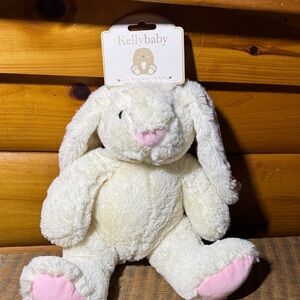 Cream and Pink Plush Bunny